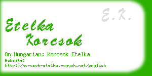 etelka korcsok business card